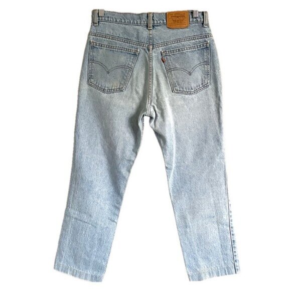 Vintage Levi's Orange Tab High-rise Straight Jeans - 30 x 25" (cropped / petite) - Picture 11 of 14